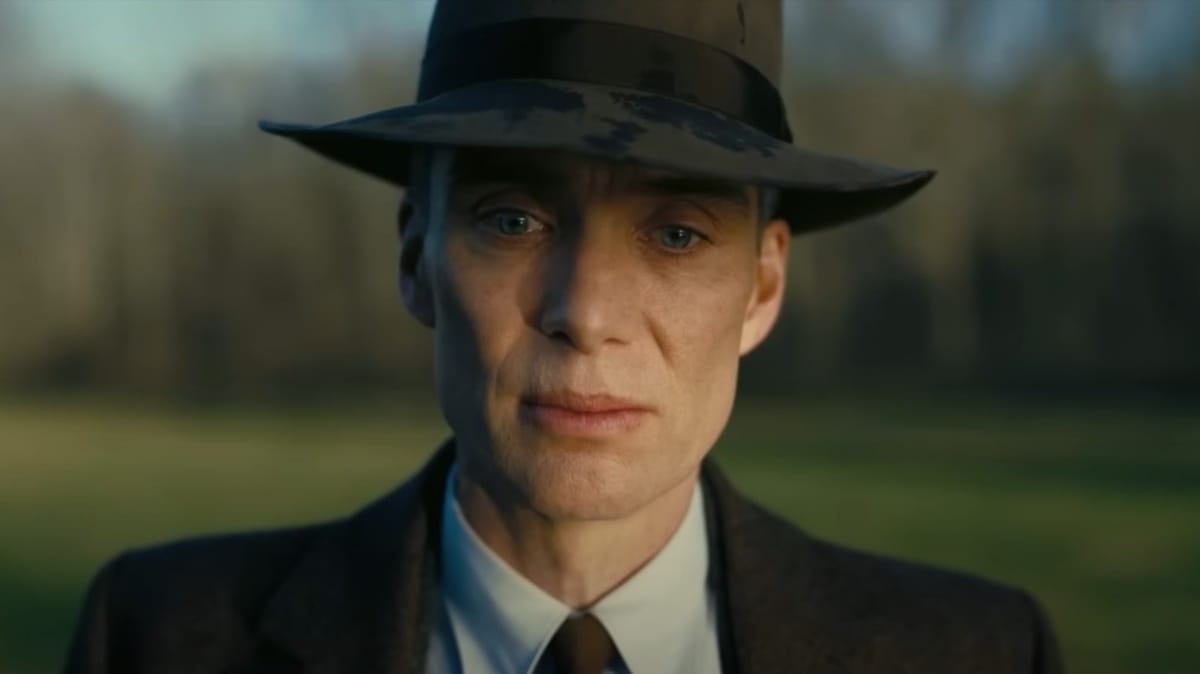 A closeup still of Cillian Murphy from the movie - Oppenheimer